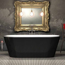 Load image into Gallery viewer, Charlotte Edwards Grosvenor Acrylic Freestanding Bath, Double Ended Bathtub, Gloss Black - 1650x735mm