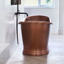 Load image into Gallery viewer, Coppersmith Creations Antique Copper Bath, Roll Top Copper Bathtub - 1700x690mm