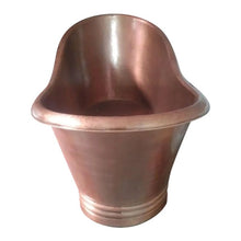 Load image into Gallery viewer, Coppersmith Creations Double Slipper Antique Copper Bath, Roll Top Hammered Copper Bathtub - 1780x840mm