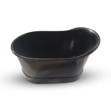 Load image into Gallery viewer, Coppersmith Creations Hammered Black Copper Small Slipper Bath, Small Copper Soaking Bathtub - 1200x685mm