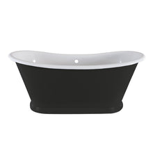 Load image into Gallery viewer, Hurlingham Caravel Bateau Freestanding Cast Iron Bath, Roll Top Painted Bathtub - 1675x725mm