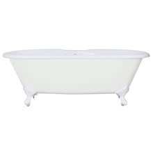 Load image into Gallery viewer, Hurlingham Dryden Freestanding Cast Iron Bath, Roll Top Painted Bath With Feet - 1700x750mm