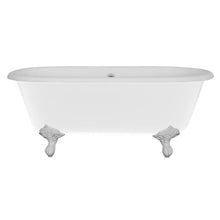 Load image into Gallery viewer, Hurlingham Dryden Small Freestanding Cast Iron Bath, Roll Top Painted Bath With Feet - 1530x770mm