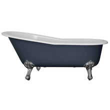 Load image into Gallery viewer, Hurlingham Marlowe Freestanding Cast Iron Bath, Roll Top Painted Slipper Bath With Feet - 1700x810mm