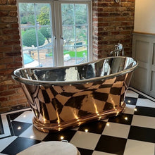 Load image into Gallery viewer, Hurlingham Bulle Copper-Nickel Bath, Roll Top Copper-Nickel Bathtub - 1700x740mm