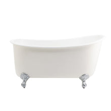 Load image into Gallery viewer, Arroll Ambrose Small Freestanding Cast Iron Bath, Painted Roll Top Small Slipper Bath With Feet - 1370x740mm