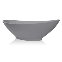 Load image into Gallery viewer, BC Designs Kurv Cian Freestanding Bath ColourKast 1890x900mm BAB005PG Powder Grey