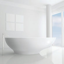 Load image into Gallery viewer, BC Designs Gio Cian Freestanding Bath Silk Matt White 1645x935mm BAB062MW