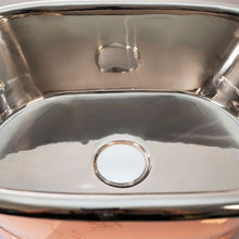 Load image into Gallery viewer, BC Designs Copper-Nickel Roll Top Basin 530x345mm BAC055