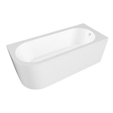 Load image into Gallery viewer, BC Designs Ancorner Acrylic Shower Bath Polished White 1700x750mm BAS056