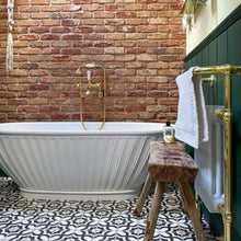 Load image into Gallery viewer, BC Designs Casini Cian Freestanding Double Ended Bath, Polished White - 1680x750mm