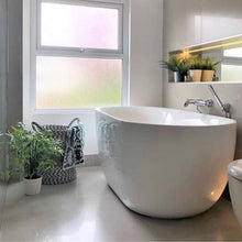 Load image into Gallery viewer, BC Designs Dinkee Acrylic Freestanding Double Ended Bath, Polished White - 1500x780mm