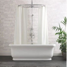Load image into Gallery viewer, BC Designs Senator Cian Freestanding Roll Top Bath, Polished White - 1800x840mm