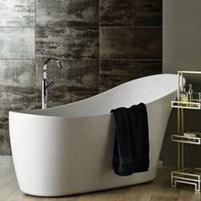 Load image into Gallery viewer, BC Designs Slipp Acrylic White Polished Freestanding Bath 1590x675mm