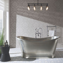 Load image into Gallery viewer, BC Designs Tin Bath, Tin Roll Top Boat Bath - 1500x725mm BAC035 BAC030 BAC065