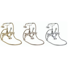 Load image into Gallery viewer, BC Designs Victrion Crosshead Deck-Mounted Bath Shower Mixer, 14 Turn Ceramic Discs