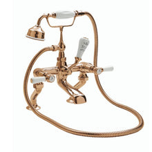 Load image into Gallery viewer, BC Designs Victrion Lever Deck-Mounted Bath Shower Mixer, 14 Turn Ceramic Discs CTB120CO Polished Chrome