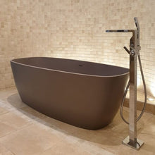 Load image into Gallery viewer, BC Designs Vive Cian Freestanding Double Ended Bath, 8 ColourKast Finishes - 1610x750mm BAB064M Mushroom