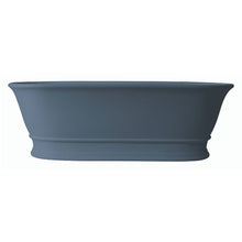 Load image into Gallery viewer, BC Designs Bampton Cian Freestanding Roll Top Boat Bath, ColourKast - 1555x740mm BAB032B Powder Blue