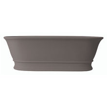 Load image into Gallery viewer, BC Designs Bampton Cian Freestanding Roll Top Boat Bath, ColourKast - 1555x740mm BAB032F Light Fawn