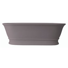 Load image into Gallery viewer, BC Designs Bampton Cian Freestanding Roll Top Boat Bath, ColourKast - 1555x740mm BAB032R Satin Rose