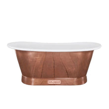 Load image into Gallery viewer, Hurlingham Bodenham Copper Roll Top Boat Bath - 1730x710mm renaissanceathome