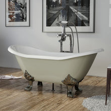 Load image into Gallery viewer, Hurlingham Bryon Cast Iron Freestanding Bath, Painted Roll Top Slipper Bath With Feet - 1560x765mm renaissanceathome