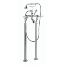 Load image into Gallery viewer, BC Designs Victrion Lever Deck Mounted Bath Shower Mixer 1/4 Turn Ceramic Discs CTB120BC Brushed Chrome