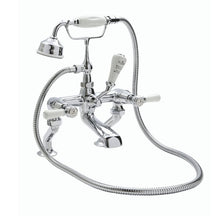 Load image into Gallery viewer, BC Designs Victrion Lever Deck Mounted Bath Shower Mixer 1/4 Turn Ceramic Discs CTB120 Polished Chrome