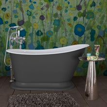 Load image into Gallery viewer, Hurlingham Cameo Cast Iron Freestanding Bath, Painted Roll Top Slipper Bath - 1400x740mm renaissanceathome