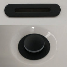 Load image into Gallery viewer, Charlotte Edwards Bath Waste Plug & Overflow Matt Black Finish Vincent Alexander Baths