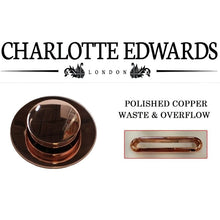 Load image into Gallery viewer, Charlotte Edwards Bath Waste Plug & Overflow, Polished Copper Vincent Alexander Baths