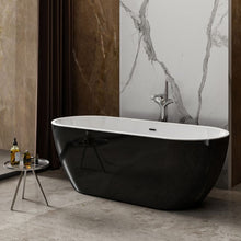 Load image into Gallery viewer, Charlotte Edwards Belgravia Acrylic Freestanding Double Ended Bath, Matt Black - 1500x730mm 11028-GB 11028-MB Vincent Alexander Baths
