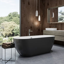 Load image into Gallery viewer, Charlotte Edwards Belgravia Acrylic Freestanding Double Ended Bath, Matt Black - 1500x730mm 11028-GB 11028-MB Vincent Alexander Baths