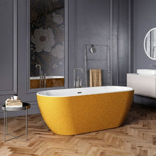 Load image into Gallery viewer, Charlotte Edwards Belgravia Acrylic Freestanding Double Ended Bath, Sparkling Finish - 1690x730mm 11027-S-GLD Vincent Alexander Baths