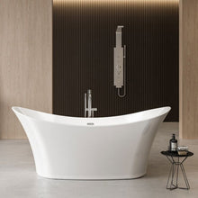 Load image into Gallery viewer, Charlotte Edwards Harrow Acrylic Freestanding Double Ended Bath, Matt Black - 1700x700mm CE11013-PNT Vincent Alexander Baths