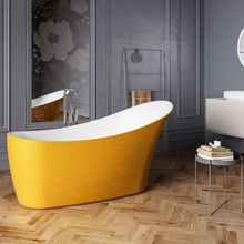 Load image into Gallery viewer, Charlotte Edwards Portobello Acrylic Freestanding Double Ended Slipper Bath, Sparkling Finish - 1590x680mm CE11012-S-GLD CE11012-S-SLV Vincent Alexander Baths