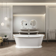 Load image into Gallery viewer, Charlotte Edwards Rosemary Acrylic Freestanding Double Ended Boat Bath, Painted Finish - 1710x720mm CE11032-PNT Vincent Alexander Baths