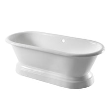 Load image into Gallery viewer, Arroll Chaumont Cast Iron Freestanding Bath, Painted Roll Top Cast Iron Boat Bath - 1700x770mm