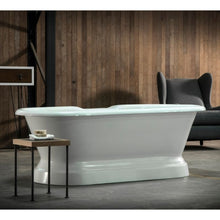 Load image into Gallery viewer, Arroll Chaumont Cast Iron Freestanding Bath, Painted Roll Top Cast Iron Boat Bath - 1700x770mm