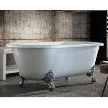 Load image into Gallery viewer, Arroll Cheverney Cast Iron Freestanding Bath, Painted Roll Top Cast Iron Boat Bath With Feet - 1850x770mm
