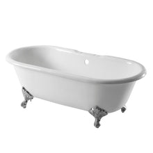 Load image into Gallery viewer, Arroll Cheverney Cast Iron Freestanding Painted Boat Bath With Feet - 1850x770mm