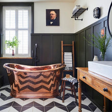 Load image into Gallery viewer, BC Designs Copper Roll Top Boat Bath - 1500x725mm BAC045 BAC040
