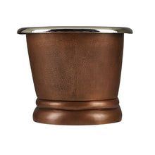 Load image into Gallery viewer, Coppersmith Creations Antique Copper-Nickel Bath, Roll Top Hammered Copper-Nickel Bathtub - 1550x787mm