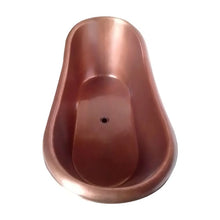 Load image into Gallery viewer, Coppersmith Creations Antique Copper Bateau Bath, Roll Top Antique Copper Bathtub - 1680x725mm