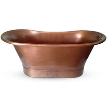 Load image into Gallery viewer, Coppersmith Creations Antique Copper Bateau Bath, Roll Top Antique Copper Bathtub - 1700x690mm