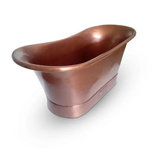 Load image into Gallery viewer, Coppersmith Creations Antique Copper Bateau Bath, Roll Top Antique Copper Bathtub - 1700x690mm