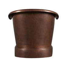 Load image into Gallery viewer, Coppersmith Creations Antique Copper Double Slipper Bath, Roll Top Antique Copper Bathtub - 1677x813mm