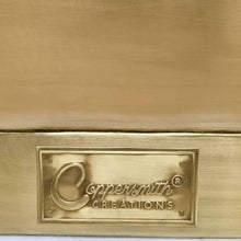 Load image into Gallery viewer, Coppersmith Creations Brushed Brass Bateau Bath, Roll Top Brushed Brass Bathtub - 1680x725mm