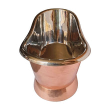 Load image into Gallery viewer, Coppersmith Creations Copper-Nickel Bateau Bath, Roll Top Copper-Nickel Bathtub - 1500x725mm